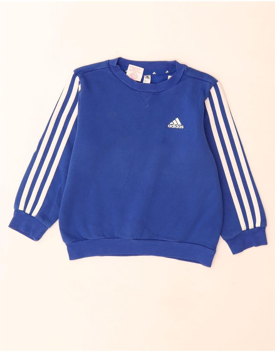 Felpa Adidas Bambino Maglione 6-7 Anni Cotone Blu