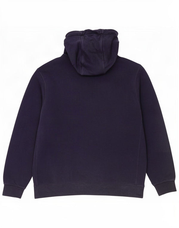 Felpa con cappuccio da uomo Nike Large in cotone blu navy