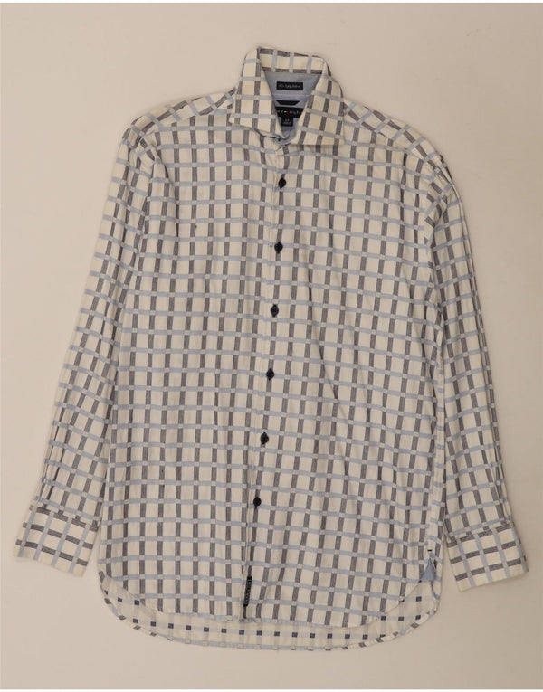 Camicia da uomo Tommy Hilfiger piccola in cotone a quadri bianchi