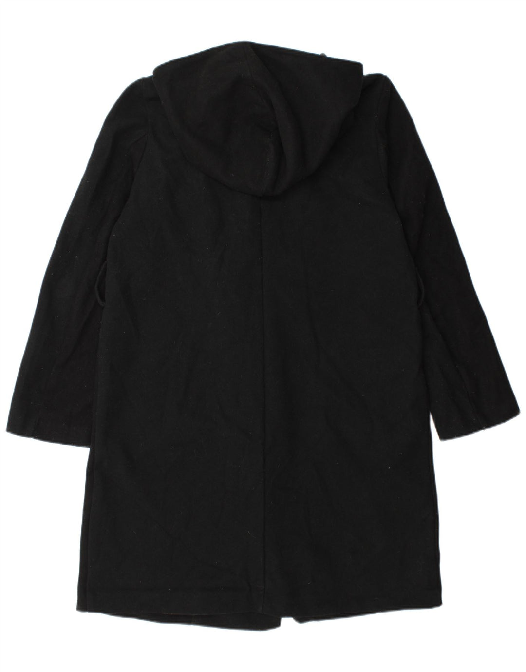 Cappotto doppiopetto oversize con cappuccio da donna Zara UK 10 piccolo nero