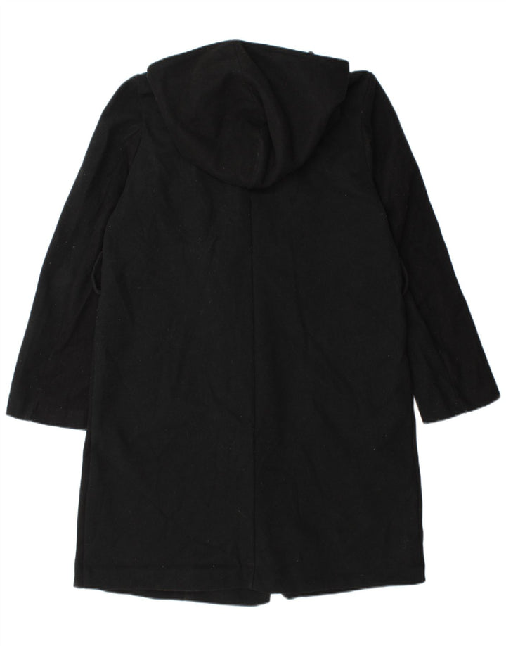 Cappotto doppiopetto oversize con cappuccio da donna Zara UK 10 piccolo nero