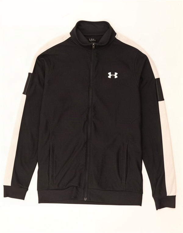 Giacca da ginnastica da uomo Under Armour piccola in poliestere color block nero