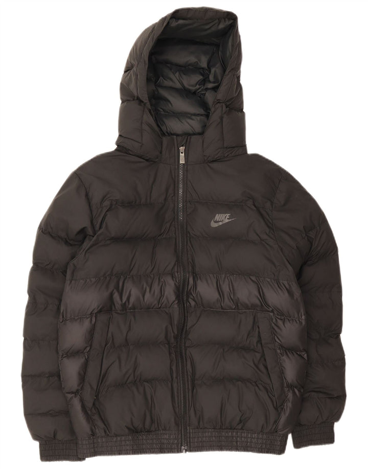 Giacca imbottita con cappuccio Nike da ragazzo 13-14 anni XL Poliestere color block nero