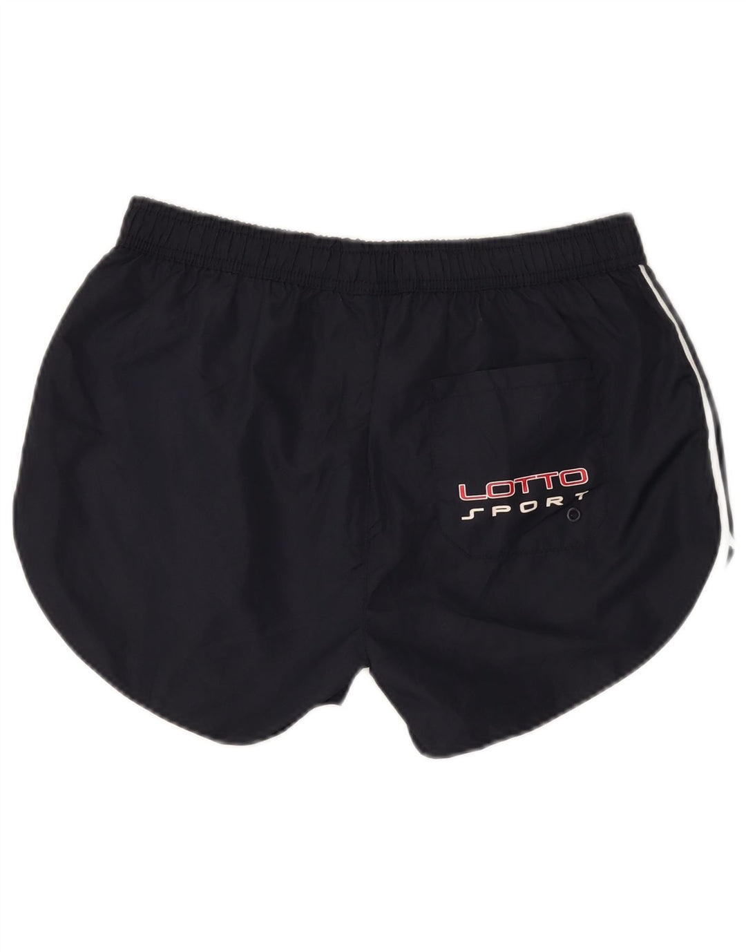 Pantaloncini sportivi grafici da donna Lotto UK 14 Large in poliestere blu navy