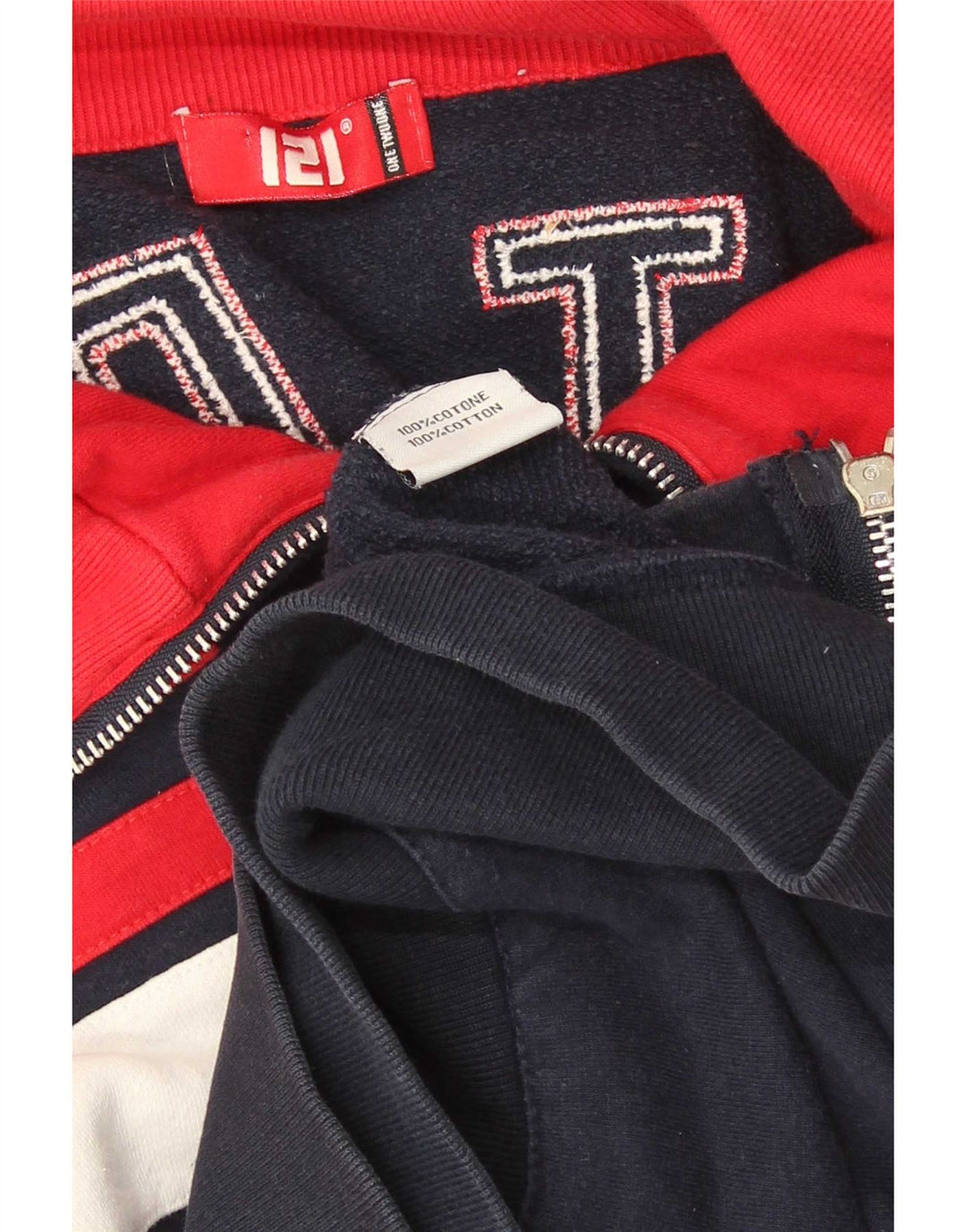 Giacca da ginnastica vintage da uomo in stile motoristico piccola blu navy retrò