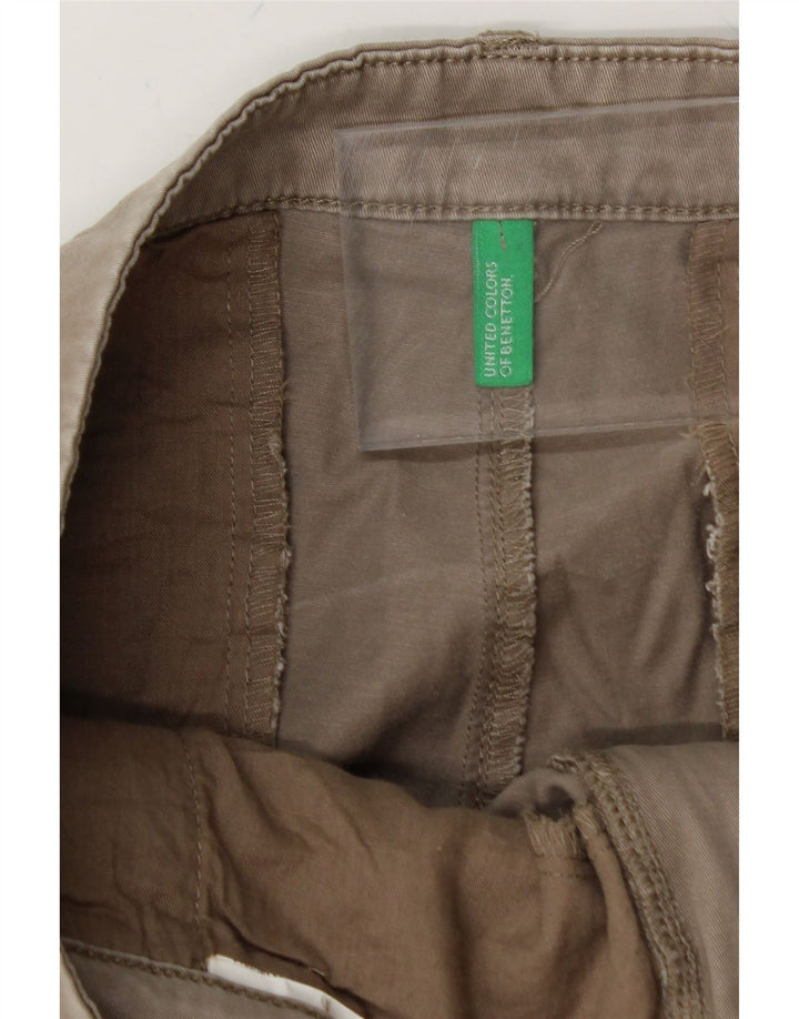 BENETTON Womens Slim Chino Trousers W30 L27 Grey Vintage Benetton and Second-Hand Benetton from Messina Hembry 