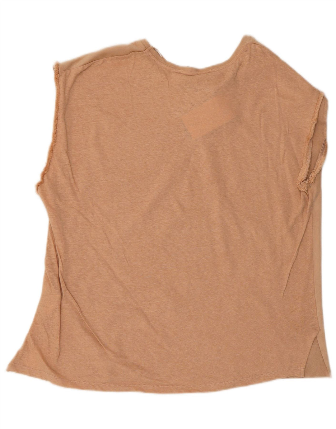 Canotta da donna Zara UK 16 grande in poliestere beige