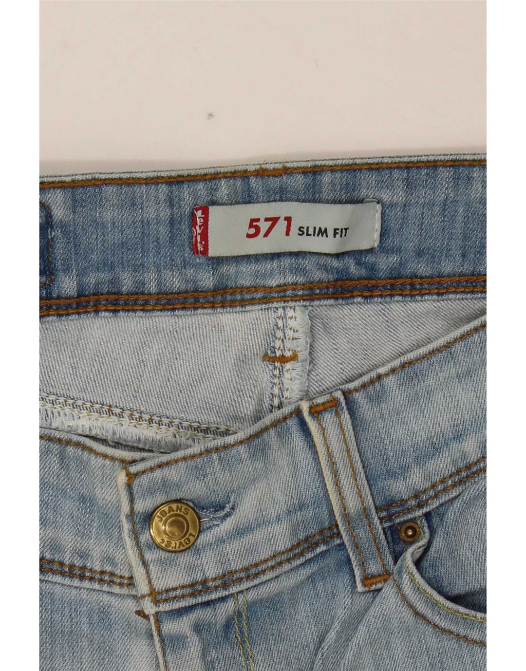 Jeans Levi's 571 Slim da donna W31 L34 in cotone blu
