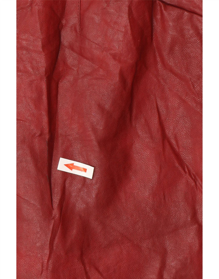 Gonna in pelle Zara da donna piccola W26 bordeaux