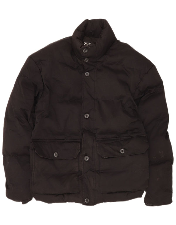 Giacca imbottita da uomo Zara UK 36 piccola nera
