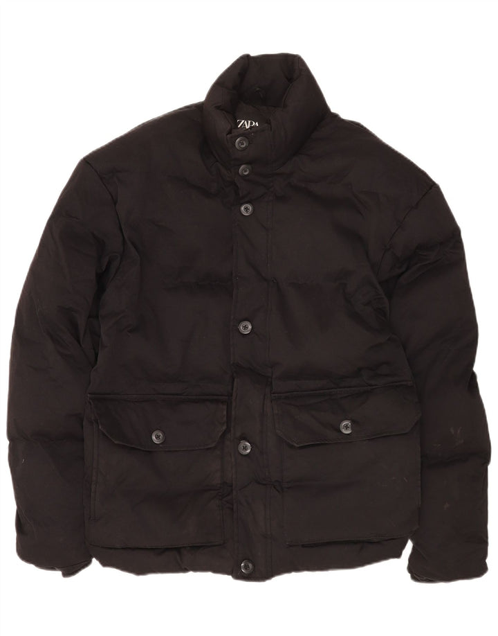 Giacca imbottita da uomo Zara UK 36 piccola nera