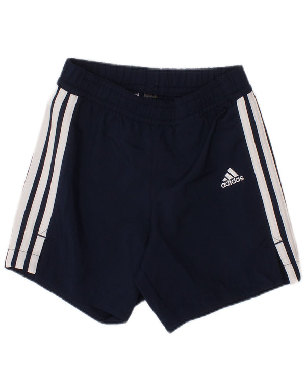 Pantaloncini sportivi ADIDAS Aeroready da bambino 12-18 mesi in poliestere blu navy