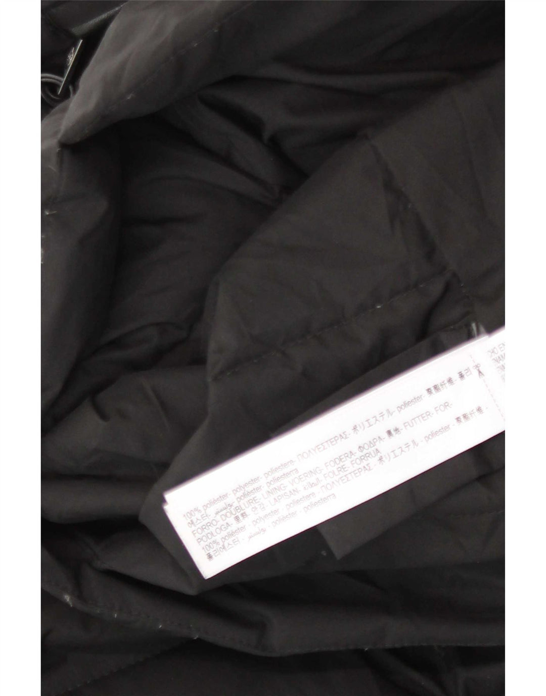 Giacca imbottita da donna Massimo Dutti UK 10 piccola poliestere nero