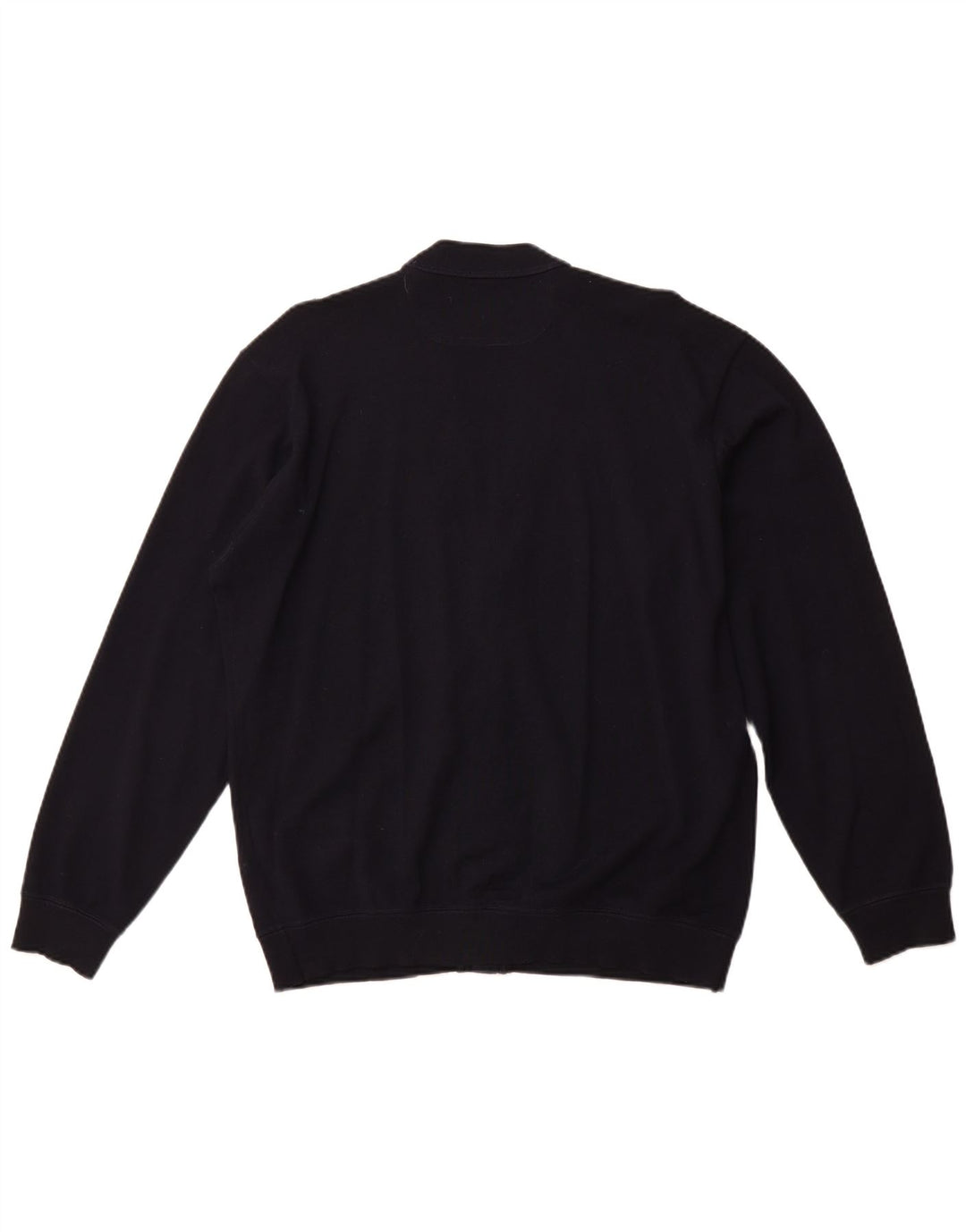 PAUL & SHARK Maglione cardigan da uomo grande in lana blu navy