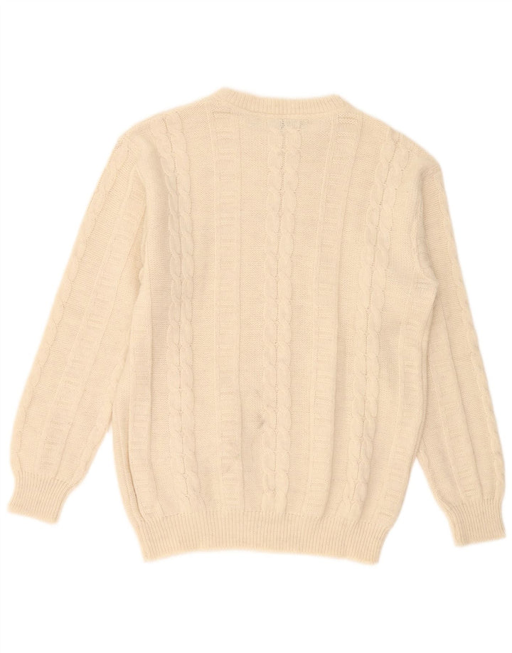 Maglione da uomo con scollo a barca Pierre Cardin grande beige