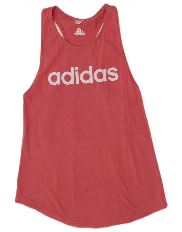 Canottiera grafica da donna Adidas UK 10 piccola rosa