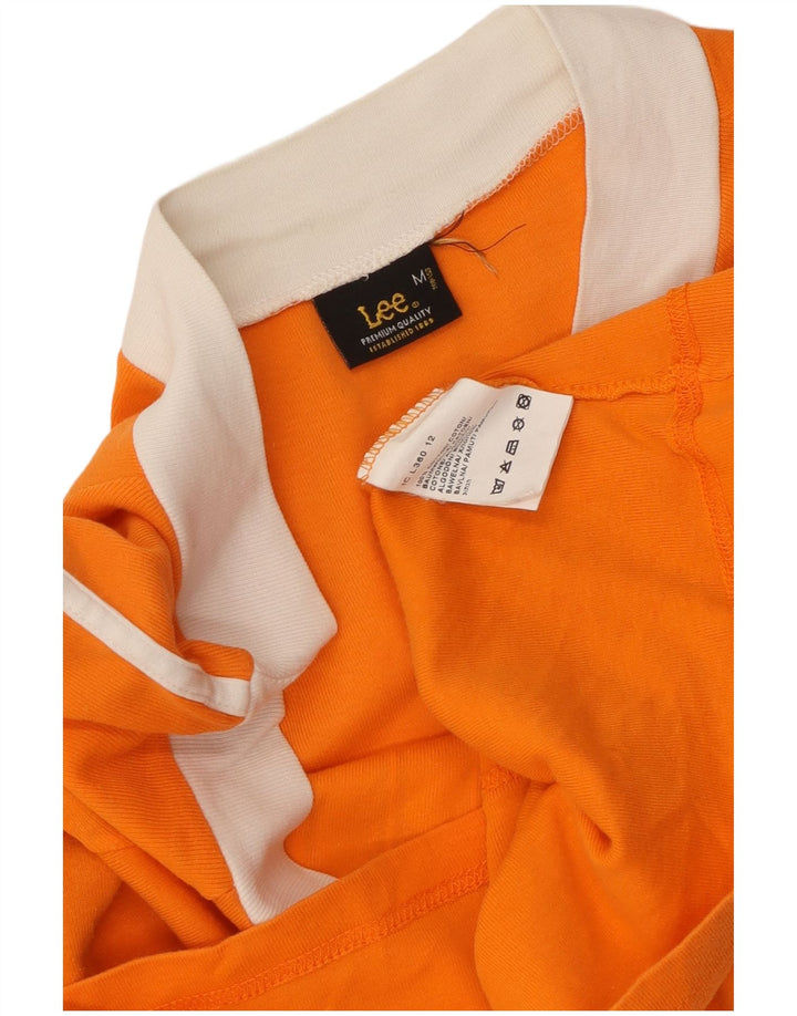 T-shirt grafica corta da donna LEE Top UK 12 cotone arancione medio