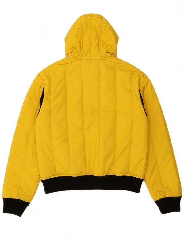 Giacca a vento con cappuccio da donna Refrigiwear UK 16 Large Giallo Colourblock