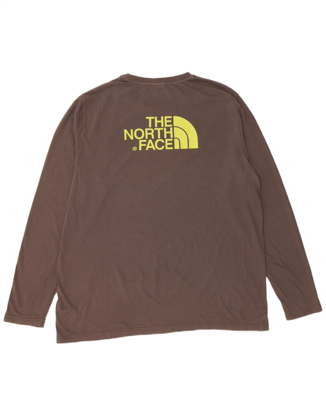 The North Face Maglietta grafica da uomo a maniche lunghe XL in cotone grigio