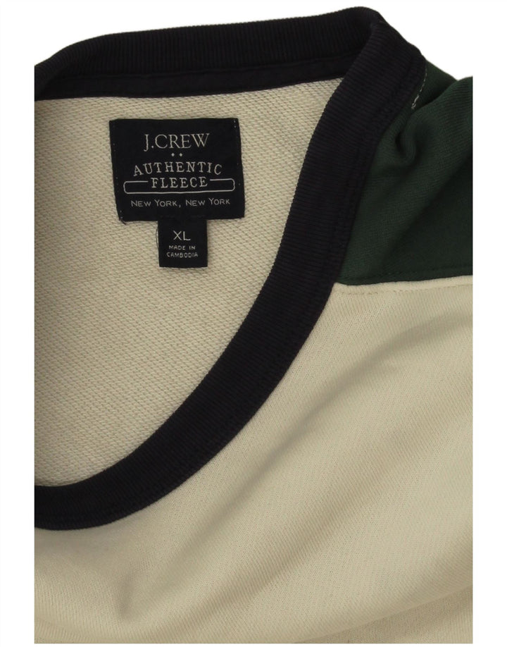 Felpa da uomo J. Crew Jumper XL in cotone color block multicolore