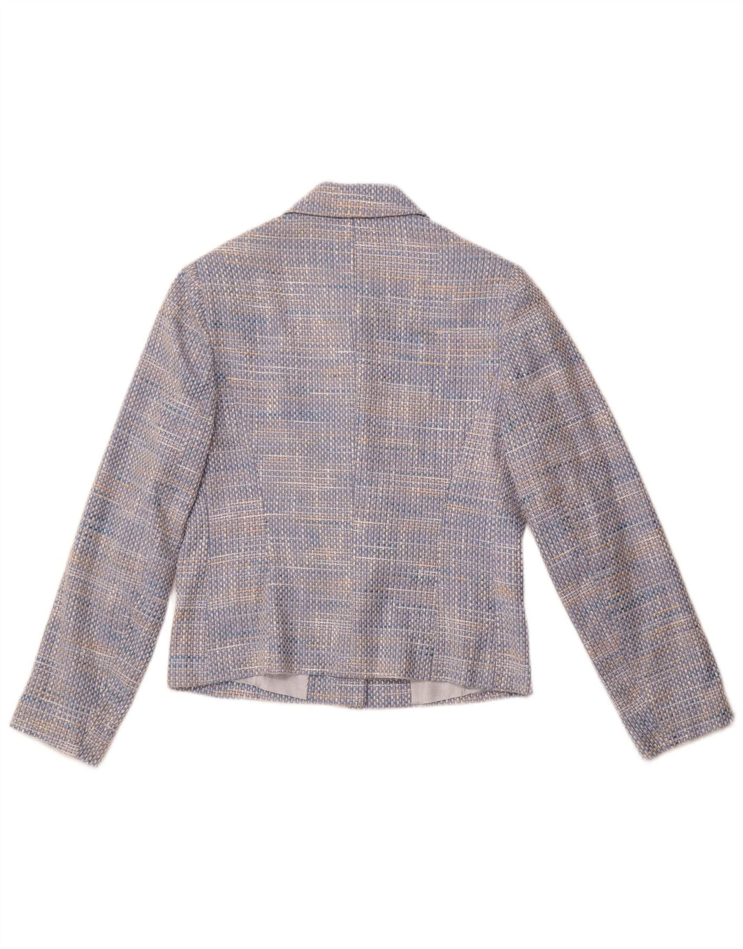 TOUJOURS Giacca blazer a 5 bottoni da donna UK 10 piccola blu