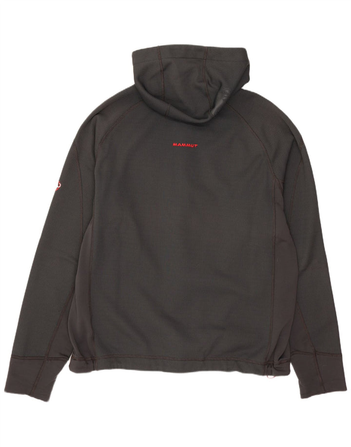 Mammut Felpa con cappuccio con zip grafica da uomo XL Poliestere grigio