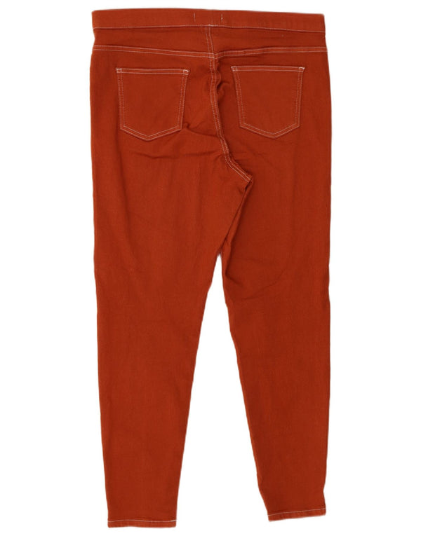 Marks & Spencer Womens Jegging Skinny Jeans UK 16 Large W36 L26 Orange
