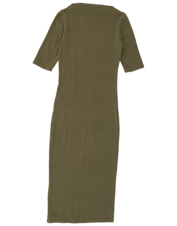 Vestito lungo Zara da donna UK 8 piccolo kaki