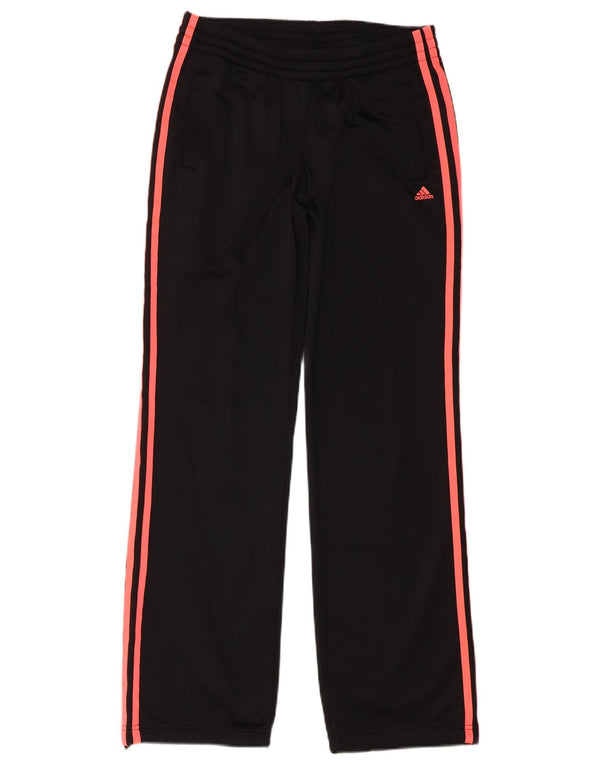 ADIDAS Womens Climalite Tracksuit Trousers UK 8/10 Small Black Polyester