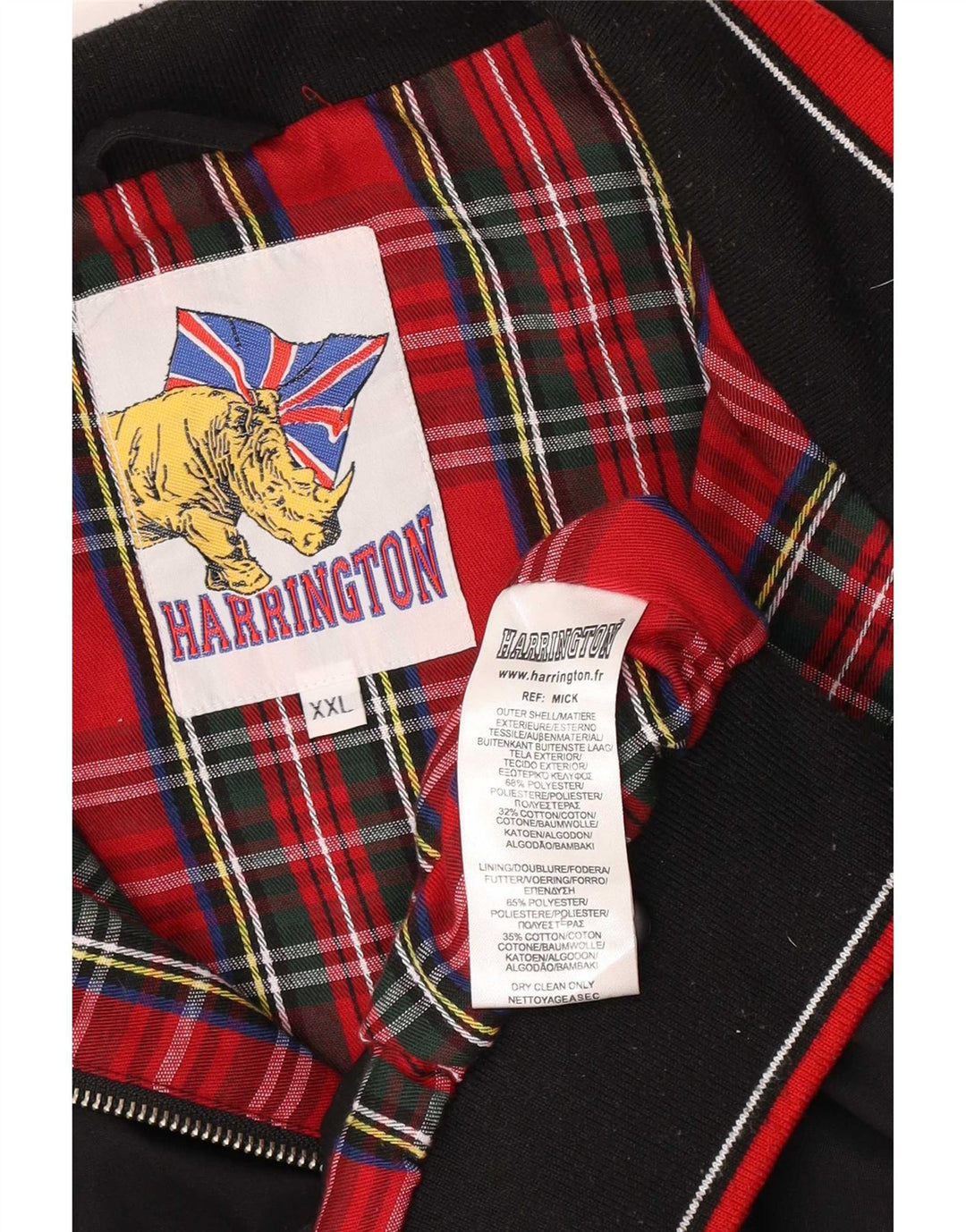 Giubbotto bomber vintage da uomo UK 44 2XL poliestere nero retrò