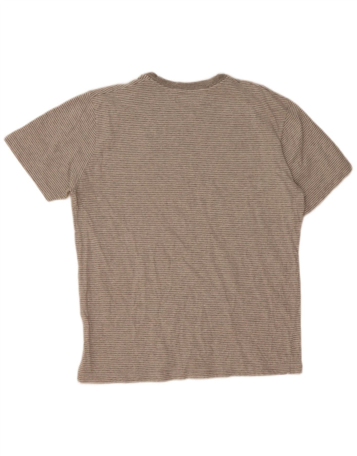 T-shirt da uomo Converse Top XL in cotone gessato grigio