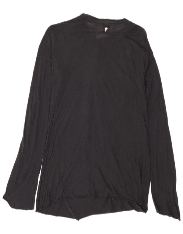 Dondup Top da donna a maniche lunghe UK 10 Small Blu Navy