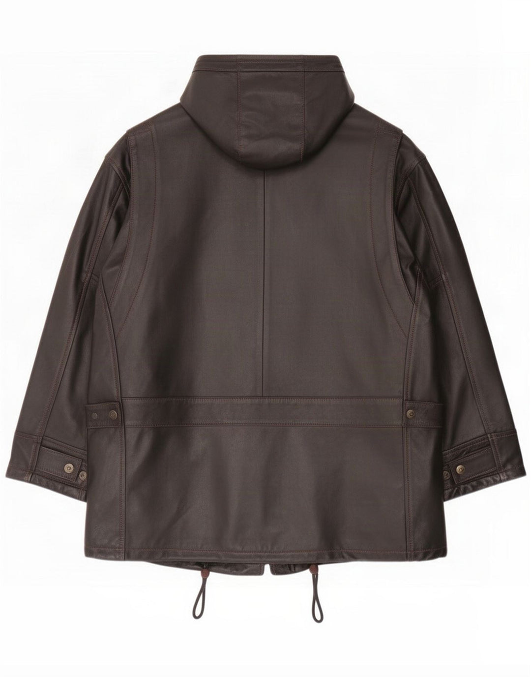 Douglas Giacca in pelle con cappuccio da uomo UK 40 Large Nera