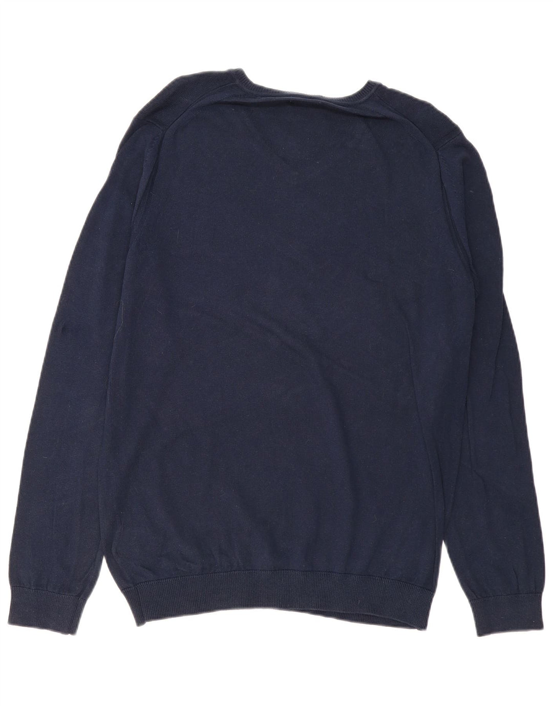 Maglione Lee da uomo con scollo a V in cotone medio blu navy