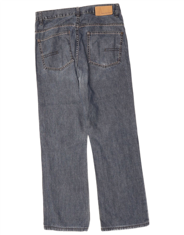 CALVIN KLEIN Jeans dritti da uomo W32 L28 Cotone blu