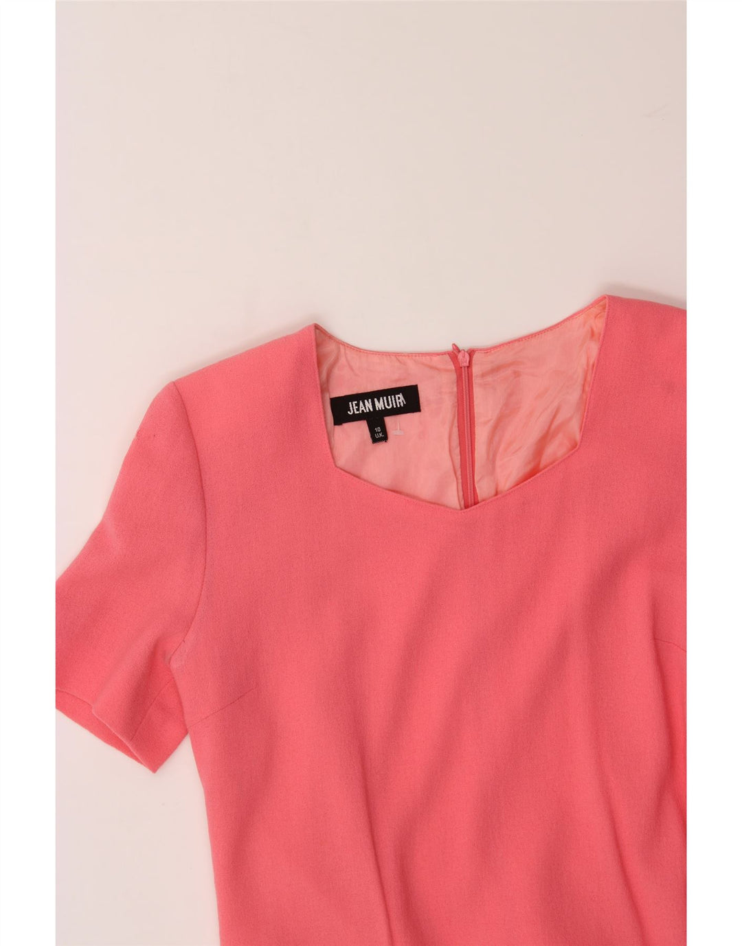 JEAN MUIR Womens Sheath Dress UK 10 Small Pink Vintage Jean Muir and Second-Hand Jean Muir from Messina Hembry 