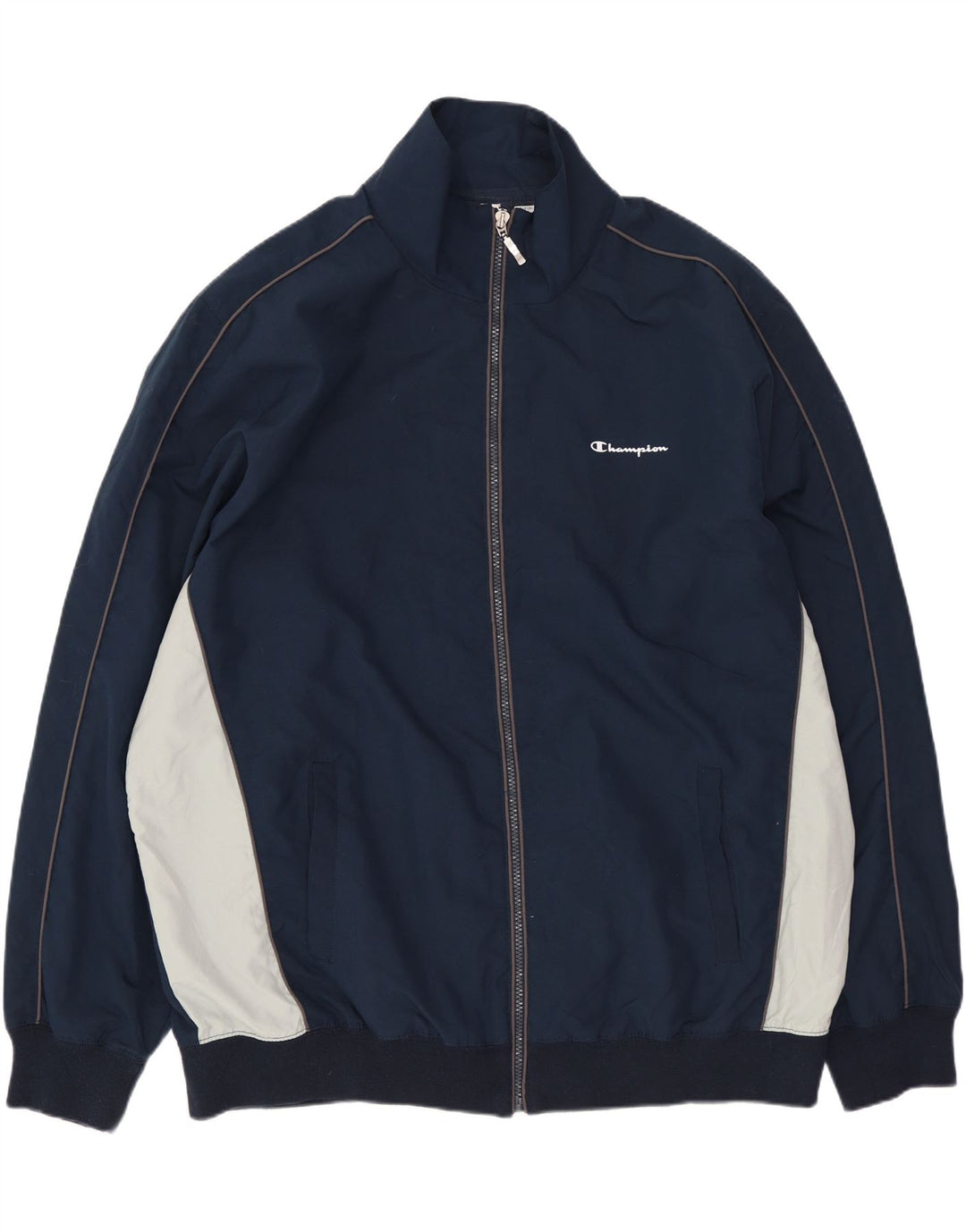 Giacca da tuta da uomo Champion 3XL Poliestere color block blu navy