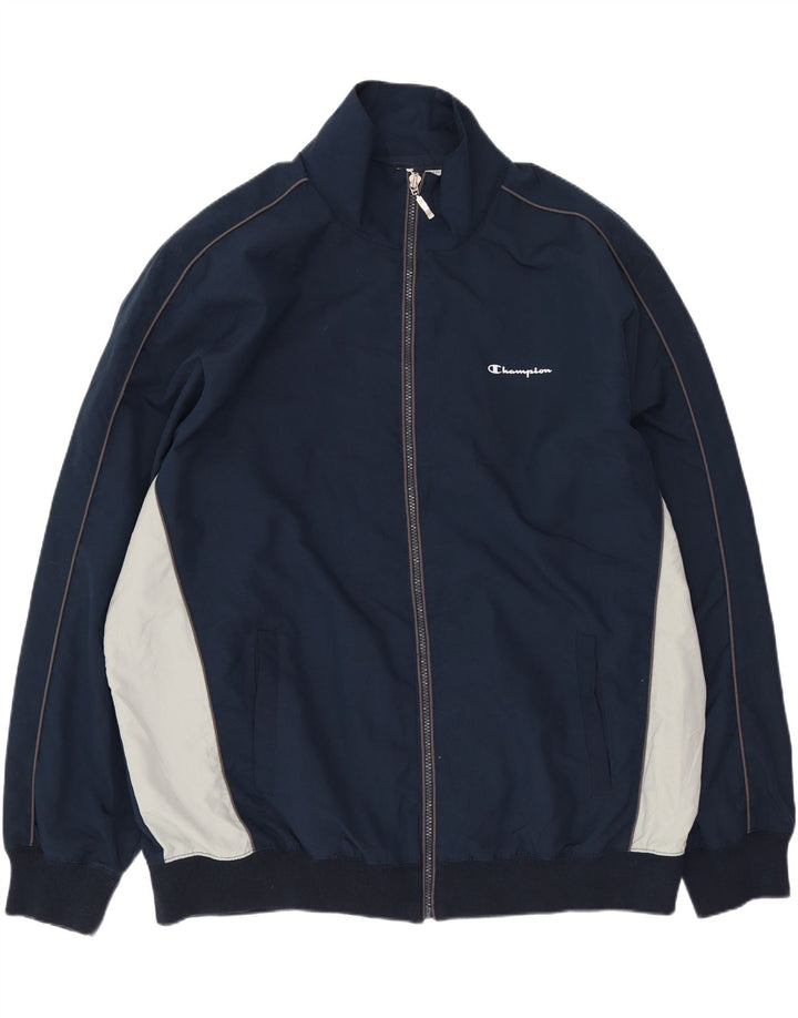 Giacca da tuta da uomo Champion 3XL Poliestere color block blu navy