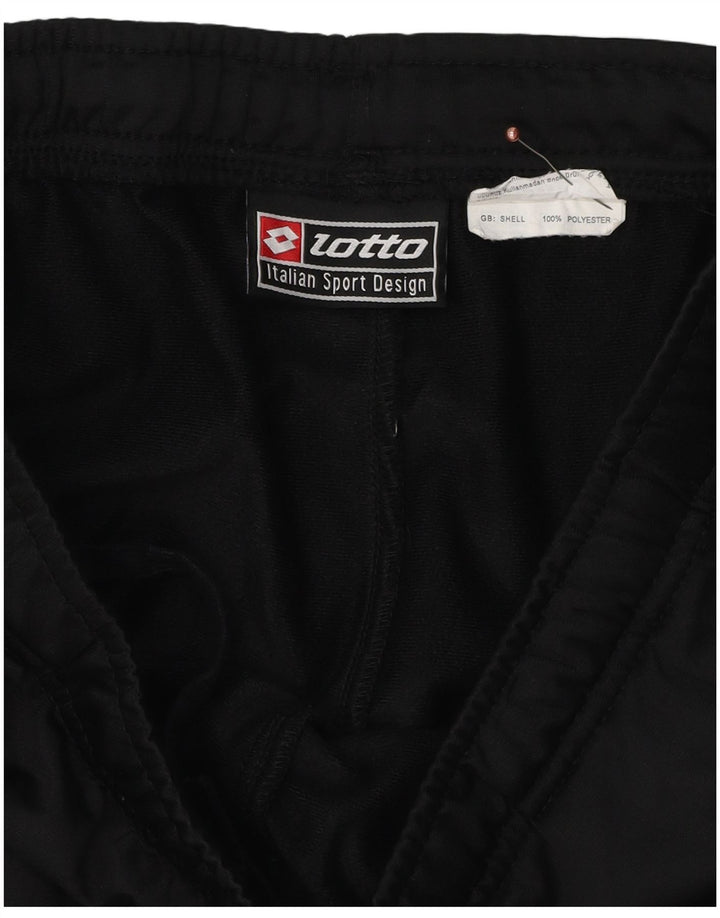 Pantaloni da tuta con grafica da uomo Lotto Poliestere color block medio nero