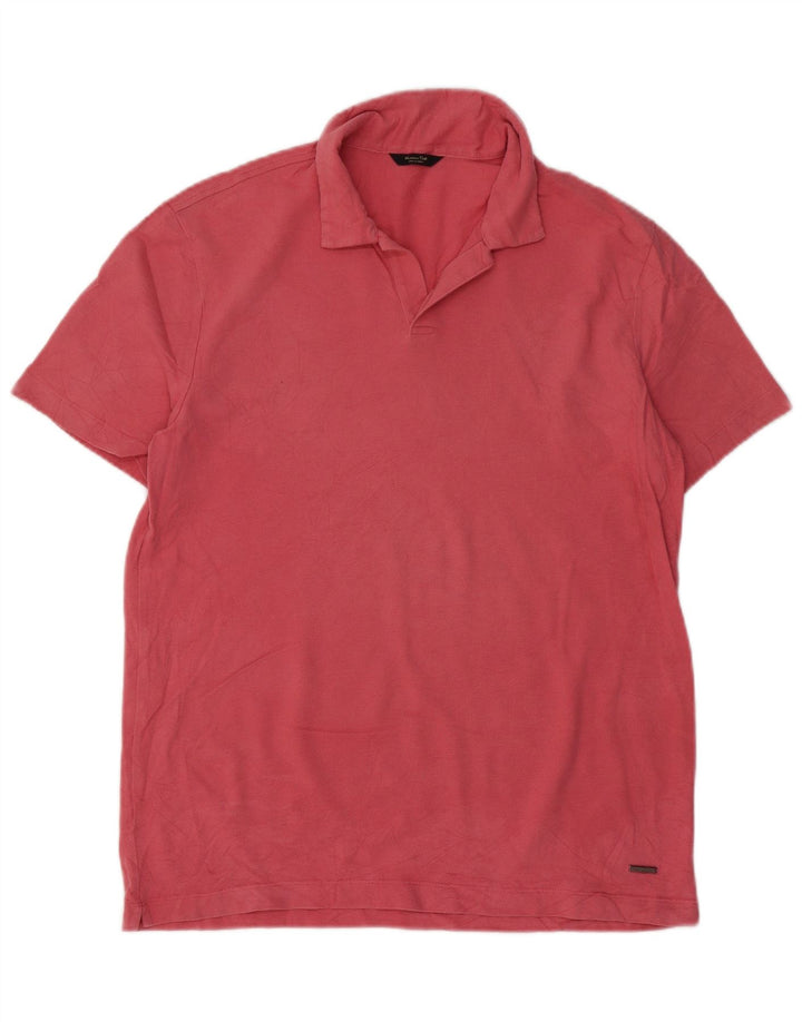 Polo da uomo MASSIMO DUTTI rosa medio