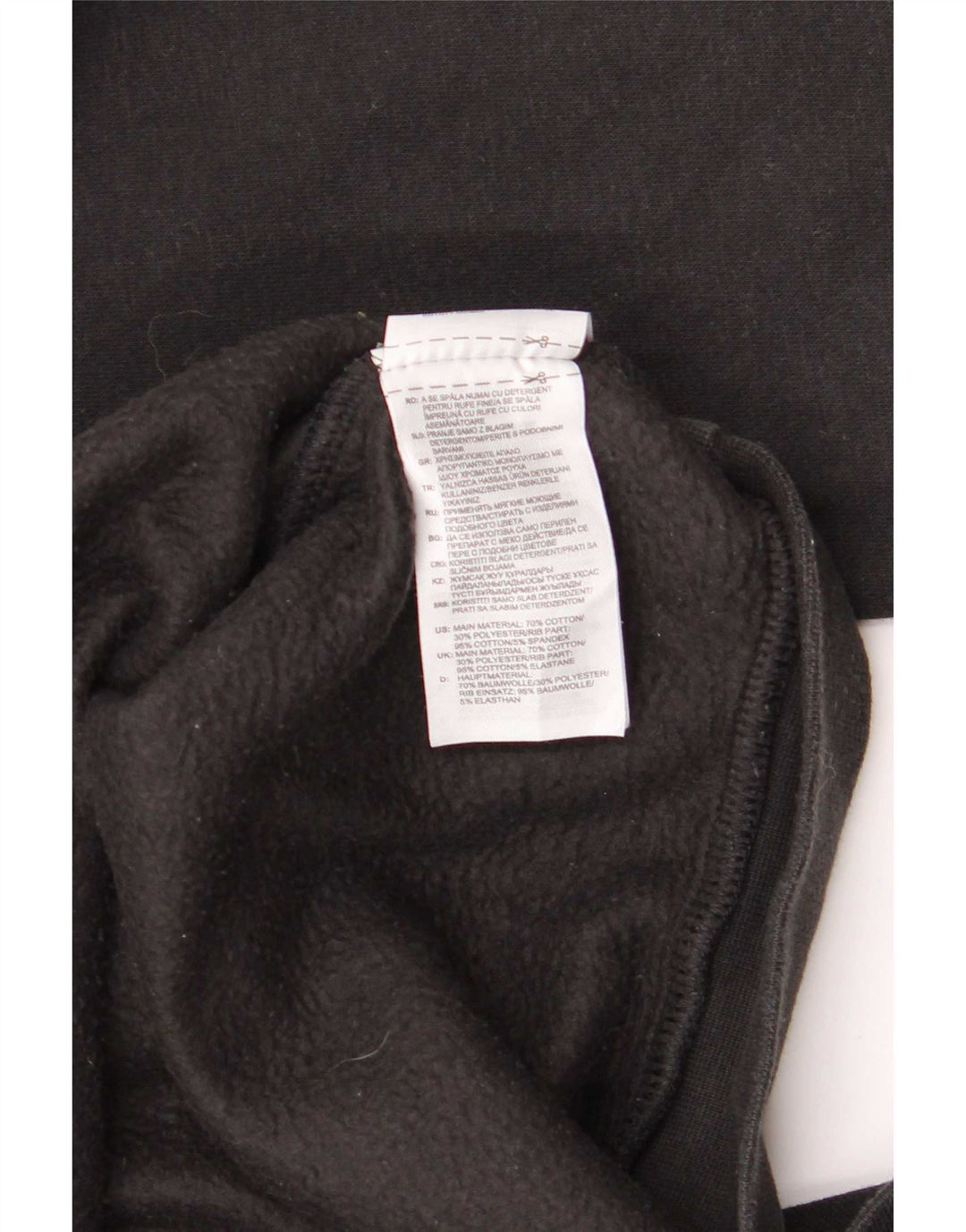 Felpa con cappuccio da uomo Adidas Medium in cotone nero