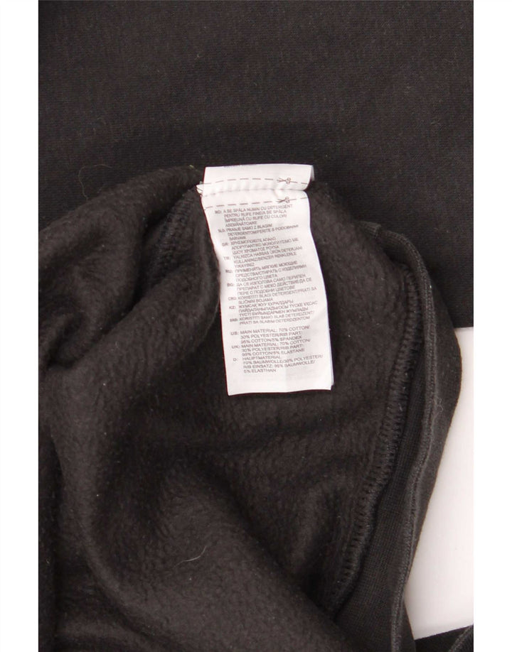 Felpa con cappuccio da uomo Adidas Medium in cotone nero