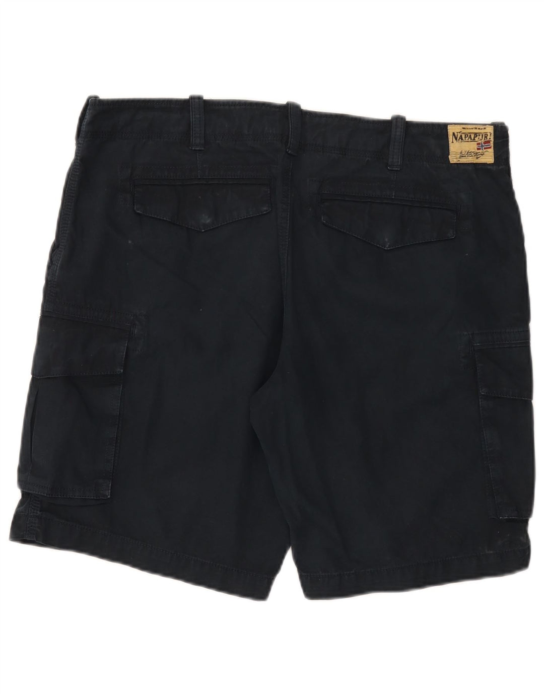 Pantaloncini cargo da uomo Napapijri W36 grandi in cotone blu navy