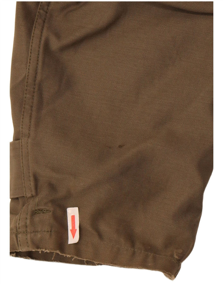 Giacca parka vintage da uomo con cappuccio IT 52 XL kaki poliacrilico