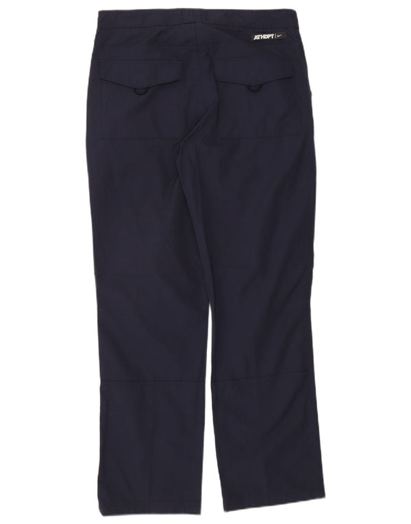 Pantaloni chino dritti da uomo Nike medi W30 L29 poliestere blu navy