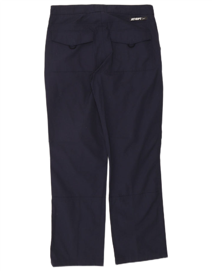Pantaloni chino dritti da uomo Nike medi W30 L29 poliestere blu navy