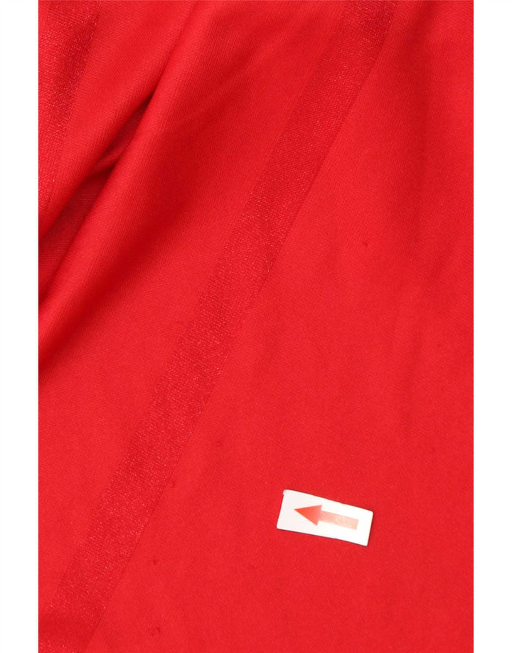 T-shirt Adidas Climalite da uomo Top 3XL Poliestere color block rosso
