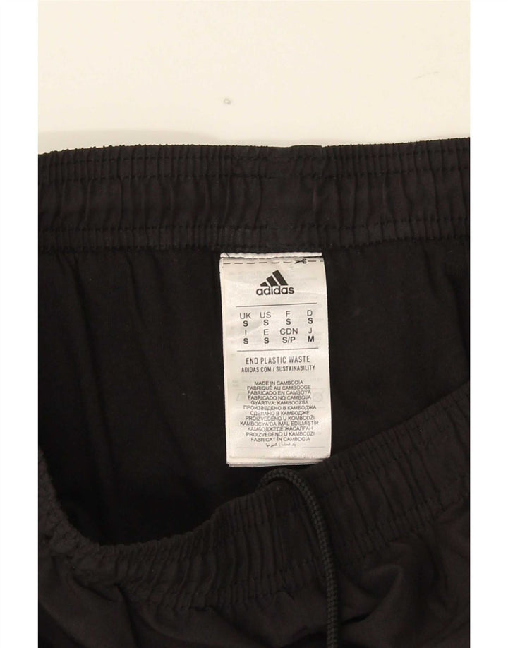 Pantaloni da tuta da uomo Adidas Joggers piccoli in poliestere nero