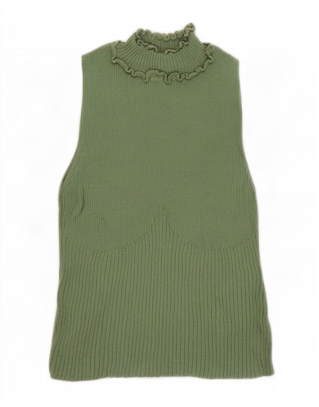 Topshop Canottiera corta da donna UK 8 piccola verde