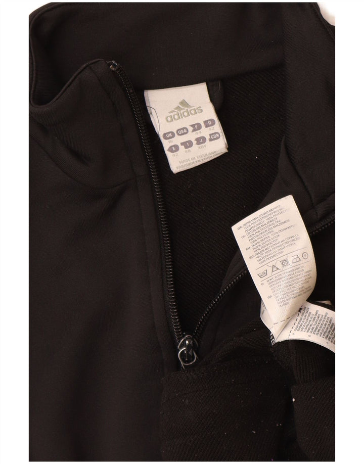 Giacca da tuta da donna Adidas UK 16 grande poliestere nero